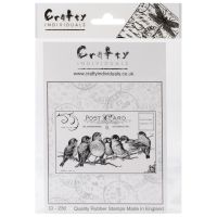 Crafty Individuals - Seven Cheeky Songbirds Unmounted Stamp