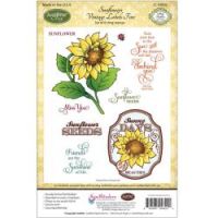 Justrite - Sunflowers Vintage Labels Five  ^