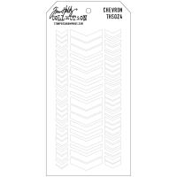 Tim Holtz Stampers Anonymous - Chevron Stencil