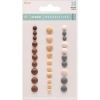My Minds Eye Necessities -  6x6 designer paper pad Wood with BONUS Dots and Brads