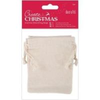 Docrafts - Create Christmas Canvas Drawstring Bags