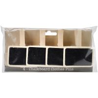 Bottle Cap Inc - 4 Chalkboard Clothes Pins ^