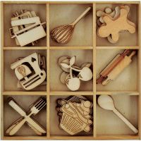 Kaisercraft - Wooden Flourish Pack - Cooking