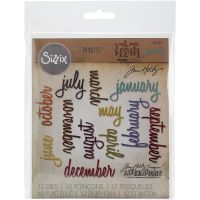 Tim Holtz Alterations - Calendar Words - Script  -