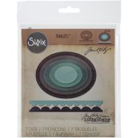 Tim Holtz Alterations - Stitched Ovals Thinlits Dies  +