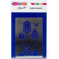 Stampendous - Fran's Metal Birdhouse Stencil PLUS Bonus Book