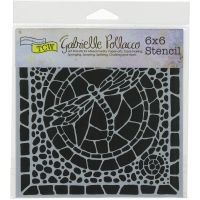 The Crafters Workshop - Winged Mosaic Stencil by Gabrielle Pollacco  ^