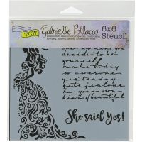 The Crafters Workshop - She Said Yes Stencil by Gabrielle Pollacco  ^