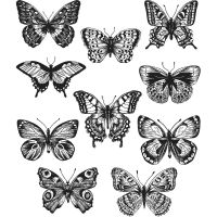 Tim Holtz Stampers Anonymous - Flutter Stamp Set  -