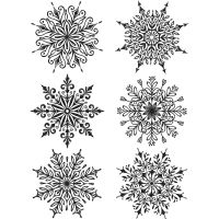 Tim Holtz Stampers Anonymous - Swirly Snowflakes