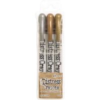 Tim Holtz Ranger - Distress Crayons - Metallics  ^