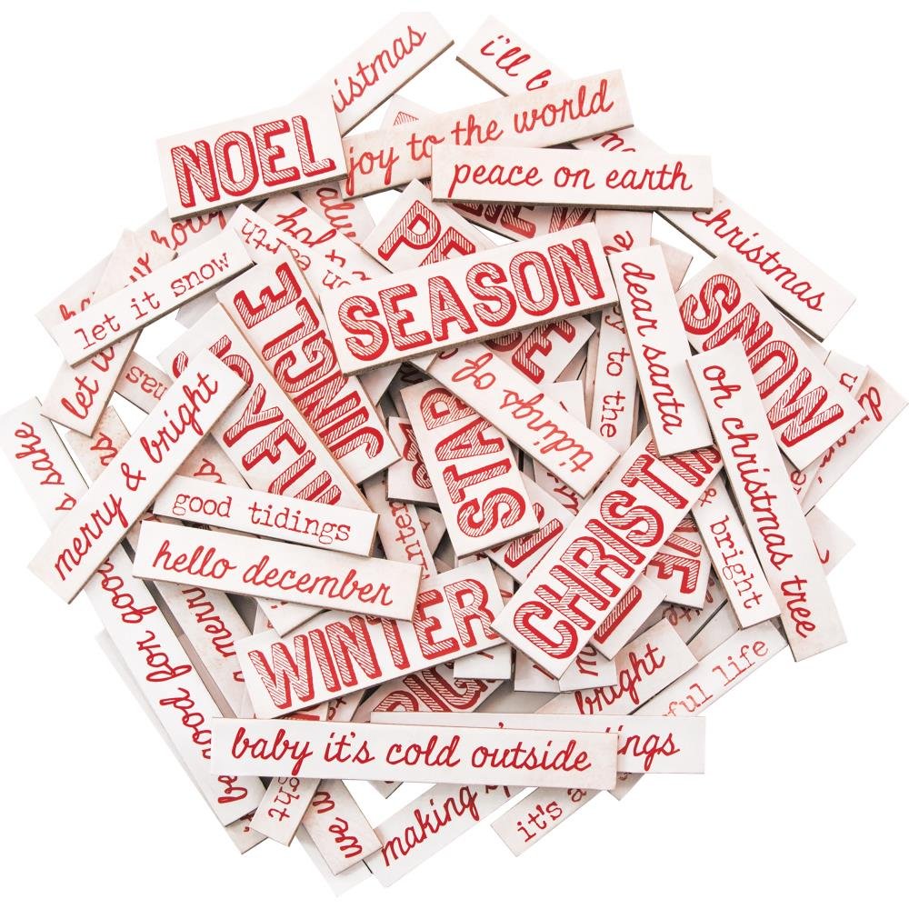 Tim Holtz Ideaology Christmas Quote Chips