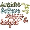 Tim Holtz Alterations - Shadow Script Christmas dies