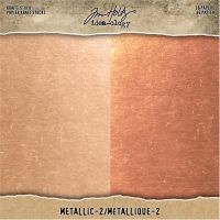 Tim Holtz Idea-ology - Kraft Stock Rose Gold and Copper Sheets  -