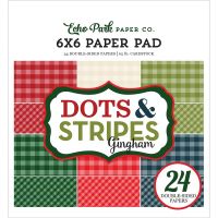 Echo Park - Dot & Stripes Gingham 6x6 paper pad