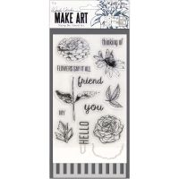 Wendy Vecchi Mark Art - Flowers Say It All Stamps, Dies & Stencil -