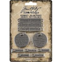 Tim Holtz Idea-ology - Halloween Words Adornments  -