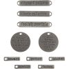 Tim Holtz Idea-ology - Halloween Words Adornments  -