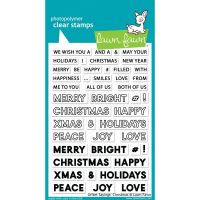 Lawn Fawn - Offset Sayings: Christmas Stamp Set