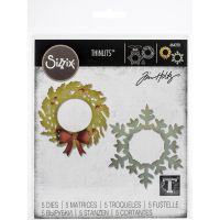 Tim Holtz Sizzix - Wreath and Snowflake