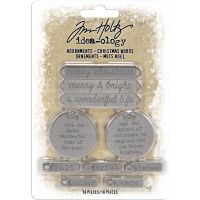 Tim Holtz Idea-ology - Adornments Christmas Words