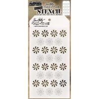 Tim Holtz Stampers Anonymous - Shifter Peppermint Stencil  *