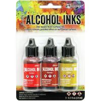 Tim Holtz Ranger - Alcohol Inks - Orange/Yellow Spectrum