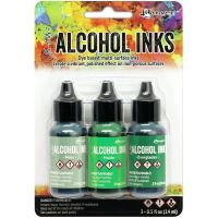 Tim Holtz Ranger - Alcohol Inks - Mint/Green Spectrum  -