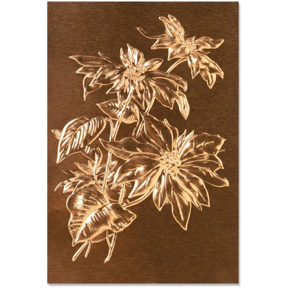 Tim Holtz Sizzix Poinsettia 3D Embossing Folder