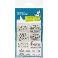 Lawn Fawn - Shutter Card Holiday Sayings Stamp Set  -