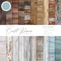 Craft Consortium - The Essential Craft Papers - Wood Textures 6x6 paper pad  ^