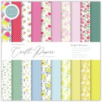 Craft Consortium - The Essential Craft Paper Bright Blooms 6x6 paper pad ^