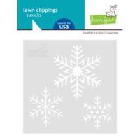 Lawn Fawn Lawn Clippings - Snowflake Trio Stencil