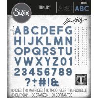 Tim Holtz Sizzix - Aplphanumeric Bold Dies