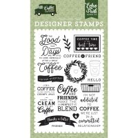 Echo Park - Coffee Addict Stamp Set