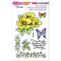 Stampendous - Tranquil Rose Frame Stamp Set  -