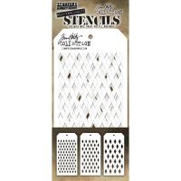 Tim Holtz Stampers Anonymous - Shifter Multi Harlequinn 3/pk Stencils