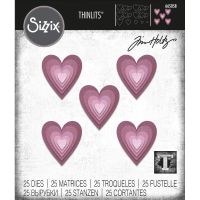 Tim Holtz Sizzix - Stacked Tiles - Heart Dies