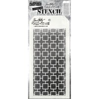 Tim Holtz Stampers Anonymous - Linked Squares Stencil -