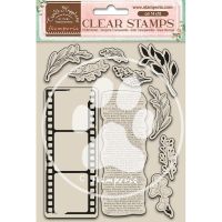 Stamperia - Create Happiness Leaves & Movie Film Stamp Set