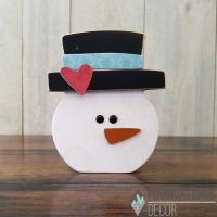 Foundations Decor - "HOME" January Snowman "O"  -