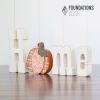 Foundations Decor - "HOME" November Pumpkin
