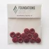 Foundations Decor - Small Red Buttons  -