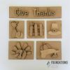 Foundations Decor - Give Thanks Shadowbox  -