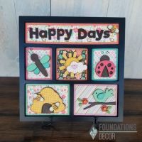 Foundations Decor - Happy Days Shadow Box Kit