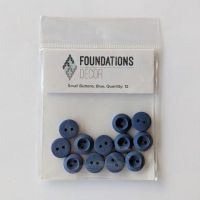 Foundations Decor - Small Blue Buttons  -