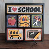 Foundations Decor - I Love School Shadowbox  -