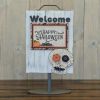 Foundations Decor Welcome Sign - October Skull  -