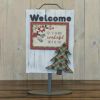 Foundations Decor Welcome Sign - December Tree  -
