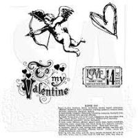 Tim Holtz Stampers Anonymous - Love Struck Stamp Set  -